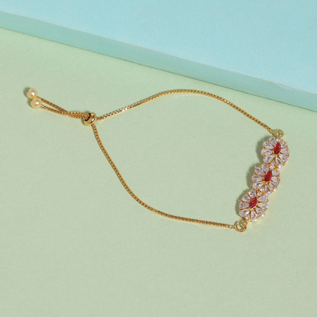 Rani Color American Diamond Bracelet Jewellery GlitStudio