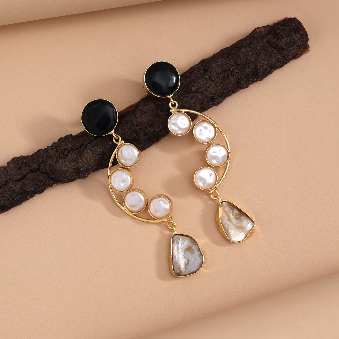 Black Color Amrapali Earrings Jewellery GetGlit