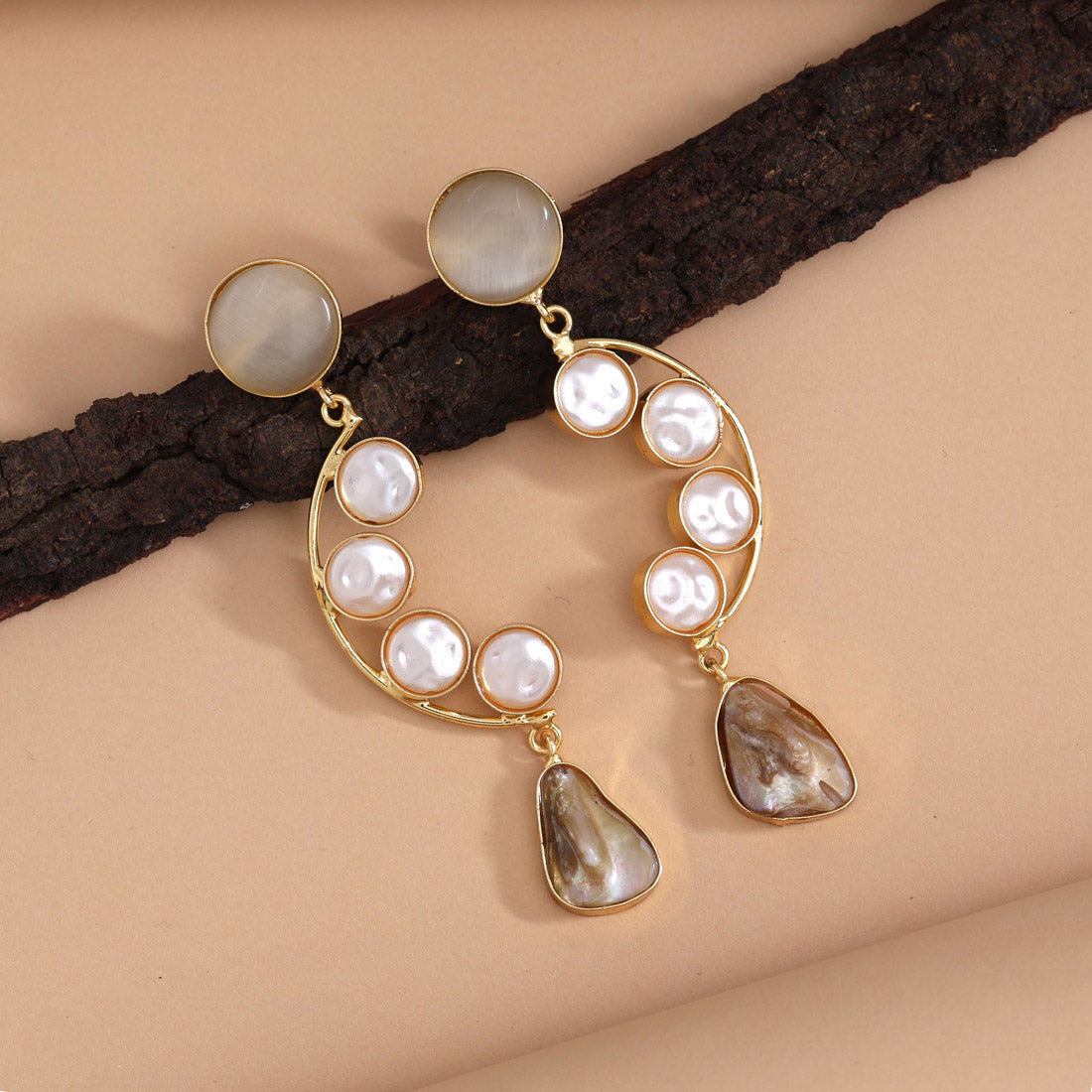 White Color Amrapali Earrings Jewellery GetGlit