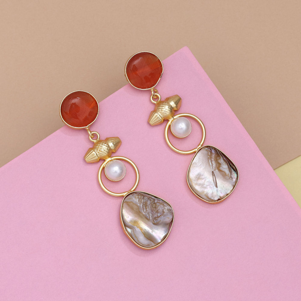 Cocoa Brown Color Amrapali Earrings Jewellery GetGlit