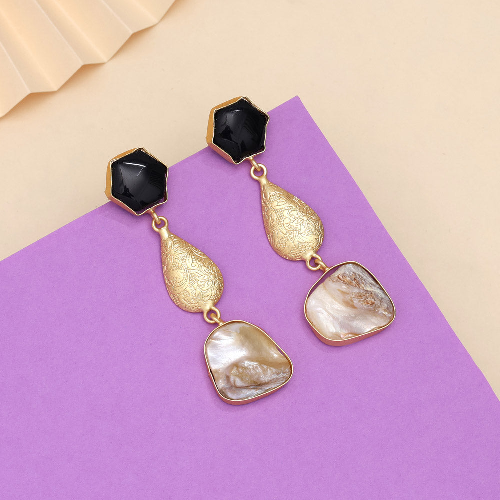 Velvet Black Color Amrapali Earrings Jewellery GetGlit