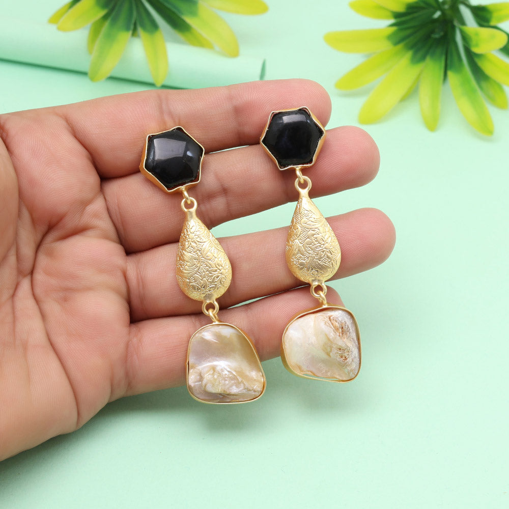 Velvet Black Color Amrapali Earrings Jewellery GetGlit