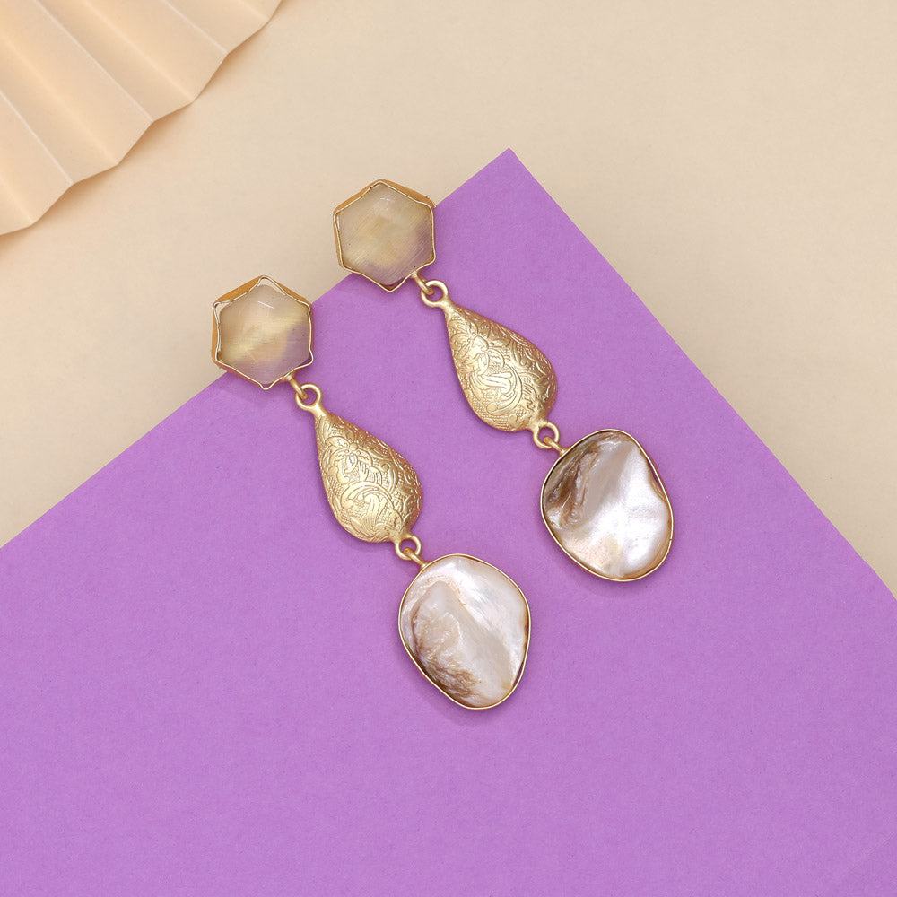 Classic White Color Amrapali Earrings Jewellery GetGlit