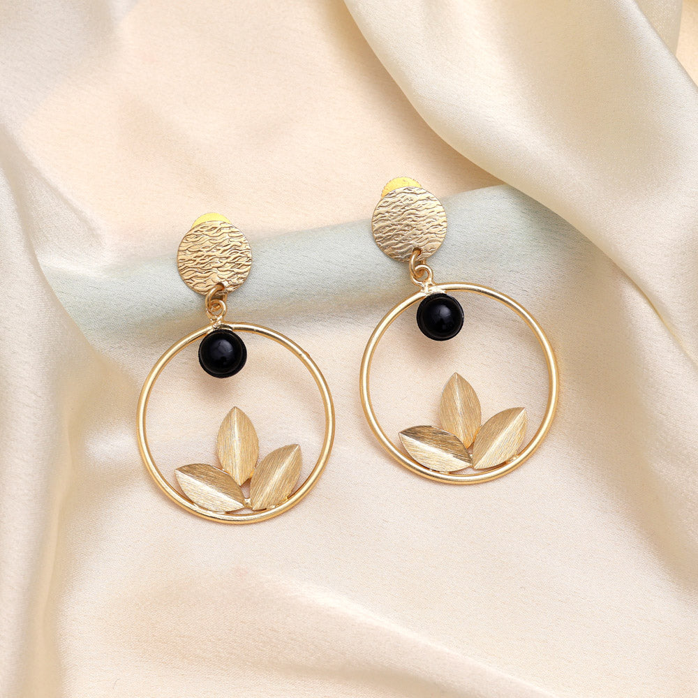 Jet Black Color Amrapali Earrings Jewellery GetGlit