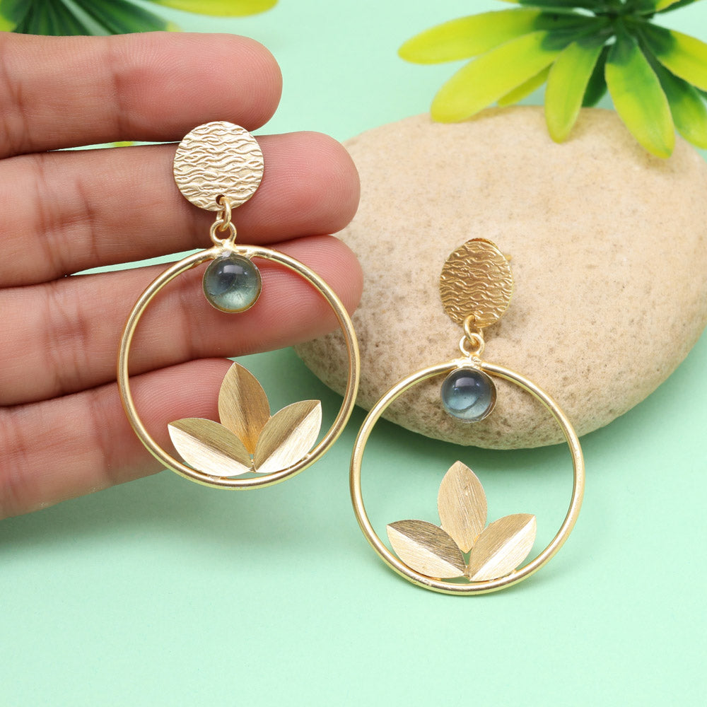 Indigo Blue Color Amrapali Earrings Jewellery GetGlit