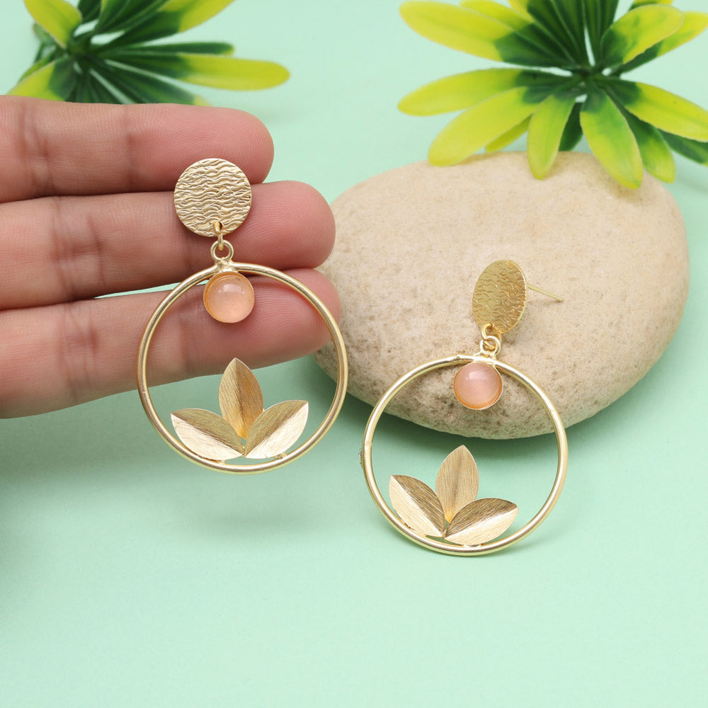 Cotton Candy Pink Color Amrapali Earrings Jewellery GetGlit