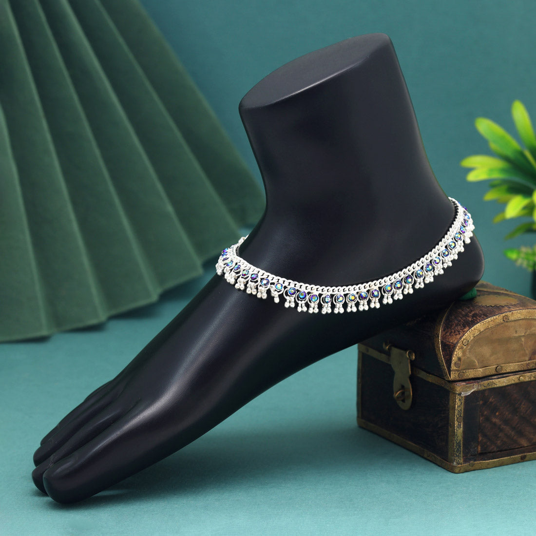 Multi Color Anklets (ANK1145MLT) Jewellery GetGlit