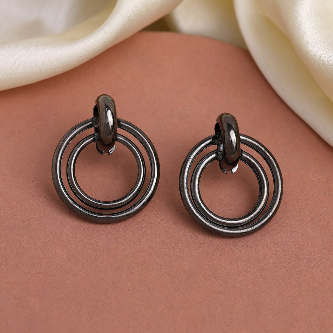 Black Color Fashion Earrings (ANTE1725BLK) Jewellery GetGlit