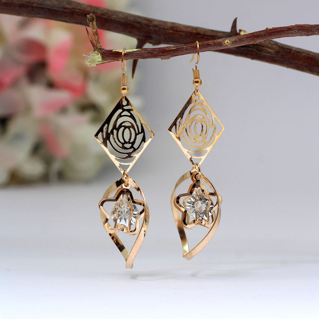 Gold Color Antique Earrings Combo Of 6 Pairs (ANTE483CMB) Jewellery GetGlit