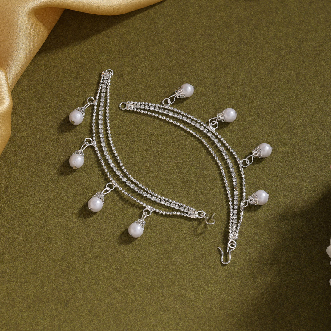 Assorted Color Antique Stone Earrings Combo Of 4 Pairs (ANTE554CMB) Jewellery GetGlit