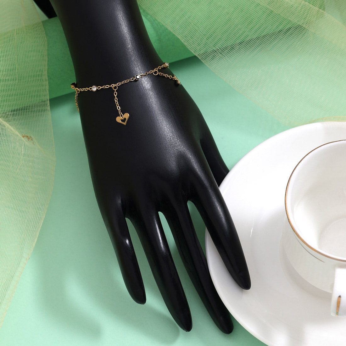 Timeless Gold Color Stainless Steel 18k Gold Plated Demi Fine Bracelet Jewellery GetGlit