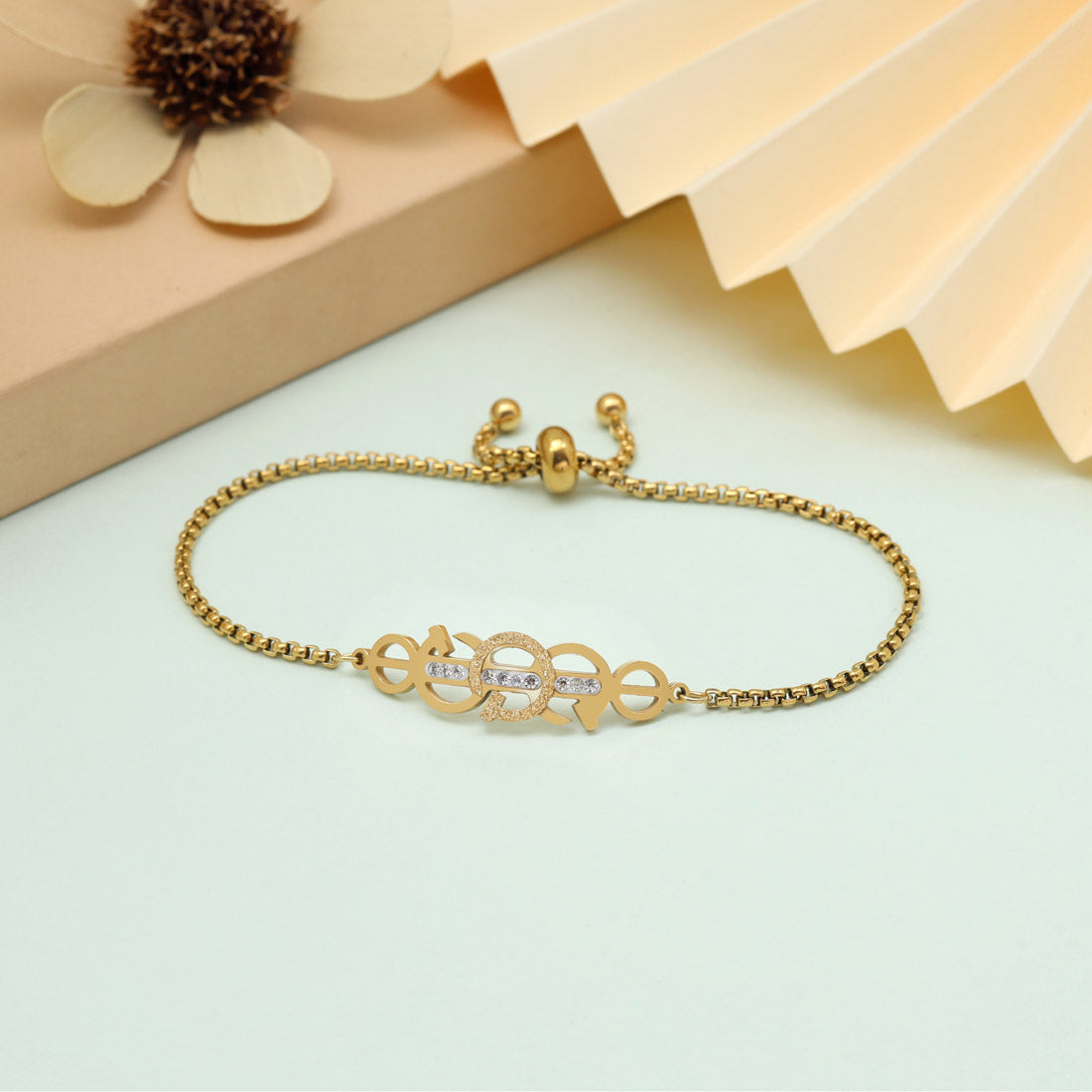 Chic Gold Color Stainless Steel 18k Gold Plated Demi Fine Bracelet Jewellery GetGlit
