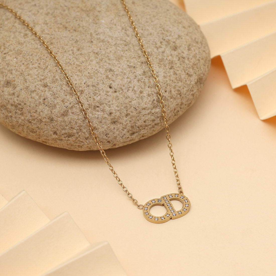 Gold Color Stainless Steel 18k Gold Plated Demi Fine Pendant Jewellery GetGlit