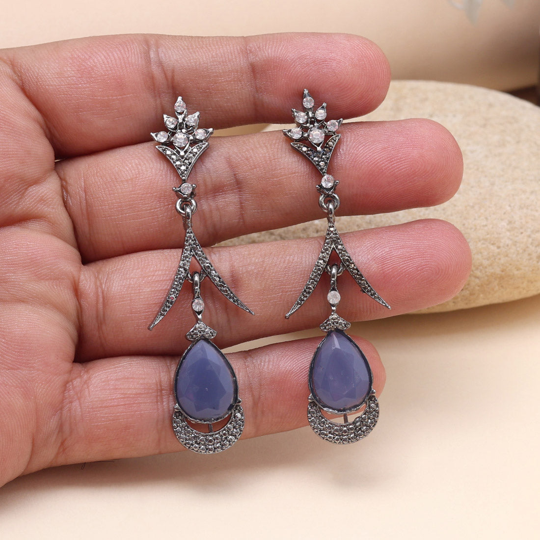 Blue Color Fashion Earrings That Complement Both Formal And Casual Outfits Jewellery GetGlit