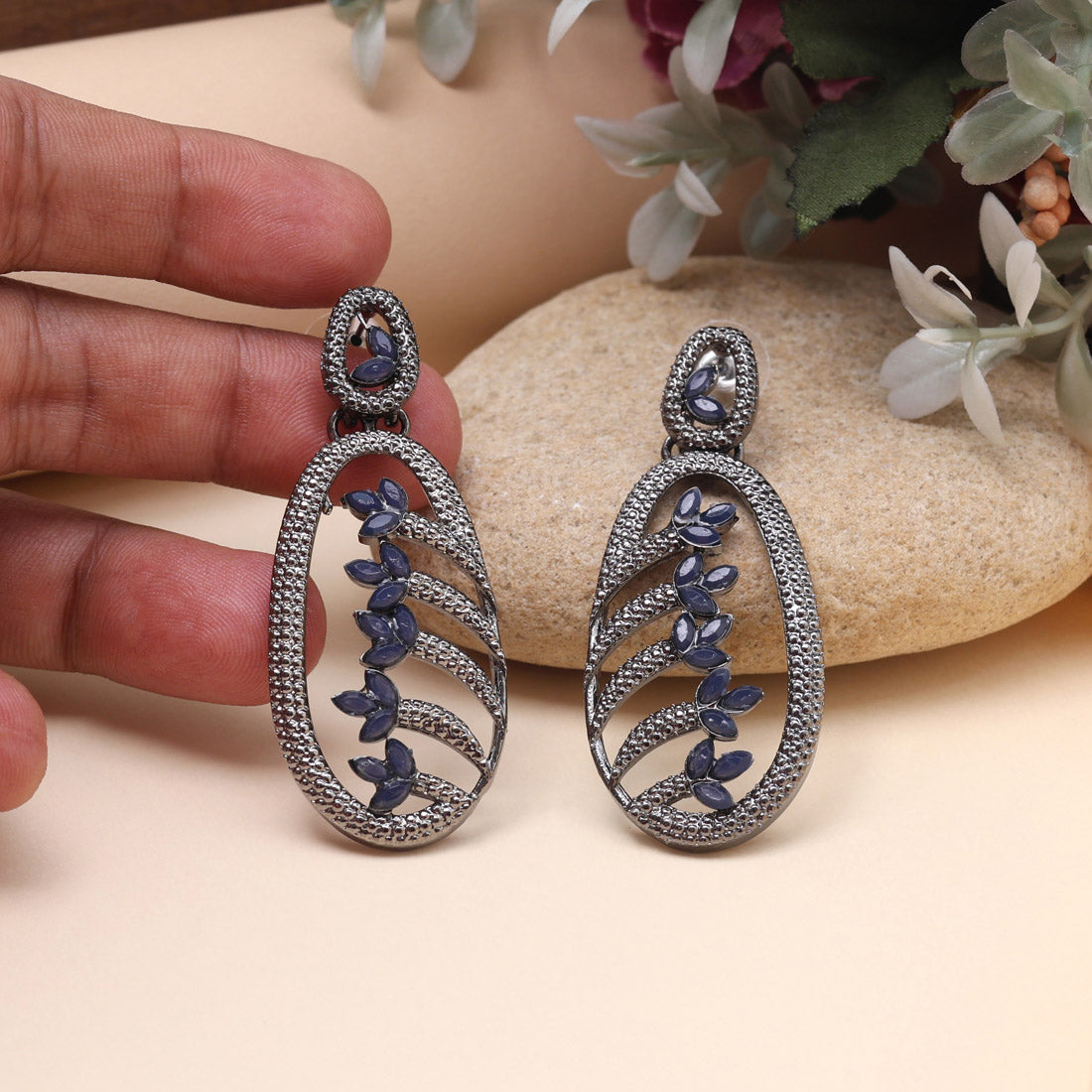 Blue Color Fashion Earrings That Add Sparkle To Any Day Look Jewellery GetGlit