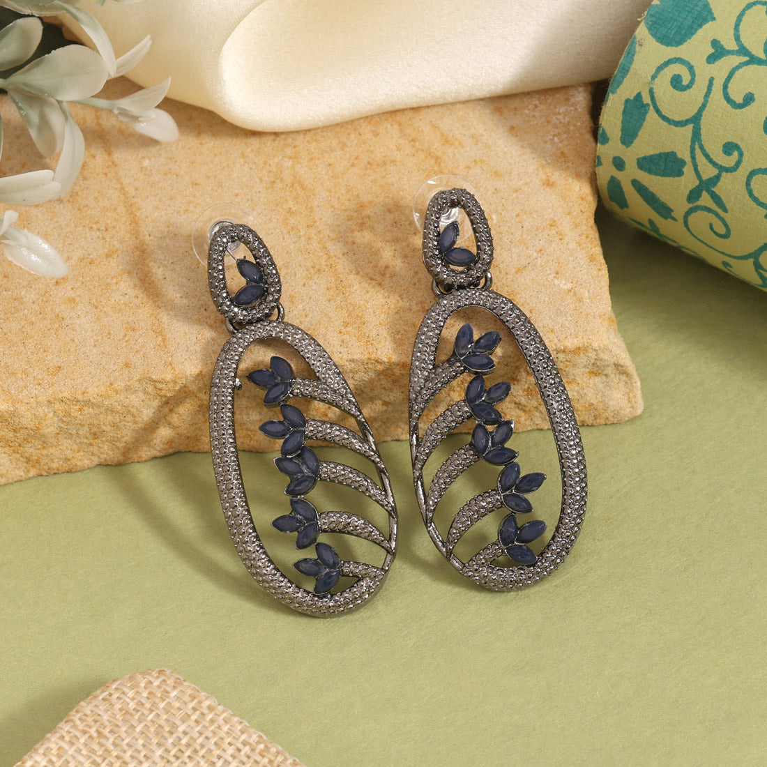 Blue Color Fashion Earrings That Add Sparkle To Any Day Look Jewellery GetGlit