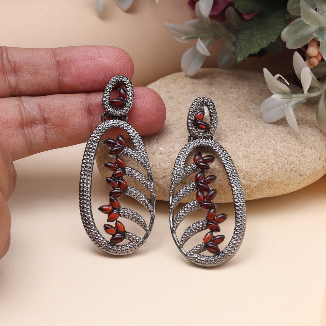 Orange Color Fashion Earrings With Bright Tones And Festive Vibrancy Jewellery GetGlit