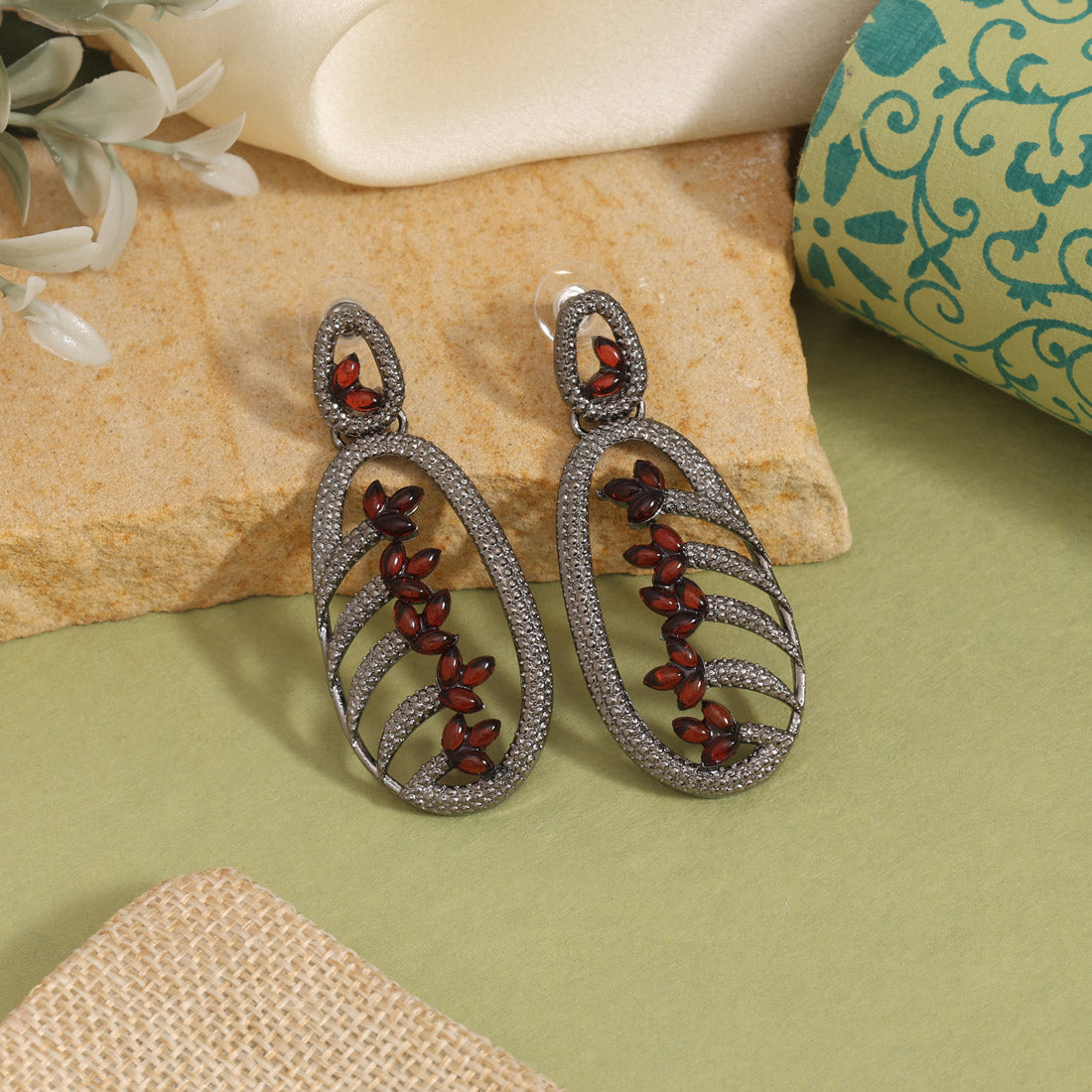 Orange Color Fashion Earrings With Bright Tones And Festive Vibrancy Jewellery GetGlit