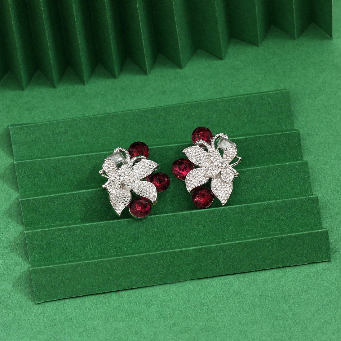 Magenta Color Fashion Earrings Bringing Flair To Ethnic And Modern Styles Jewellery GetGlit