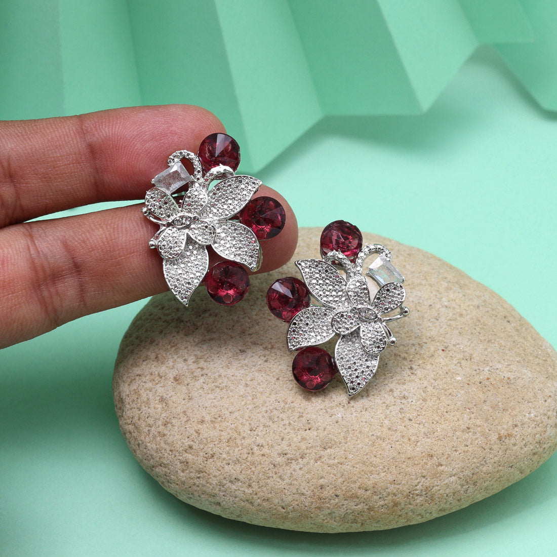 Magenta Color Fashion Earrings Bringing Flair To Ethnic And Modern Styles Jewellery GetGlit