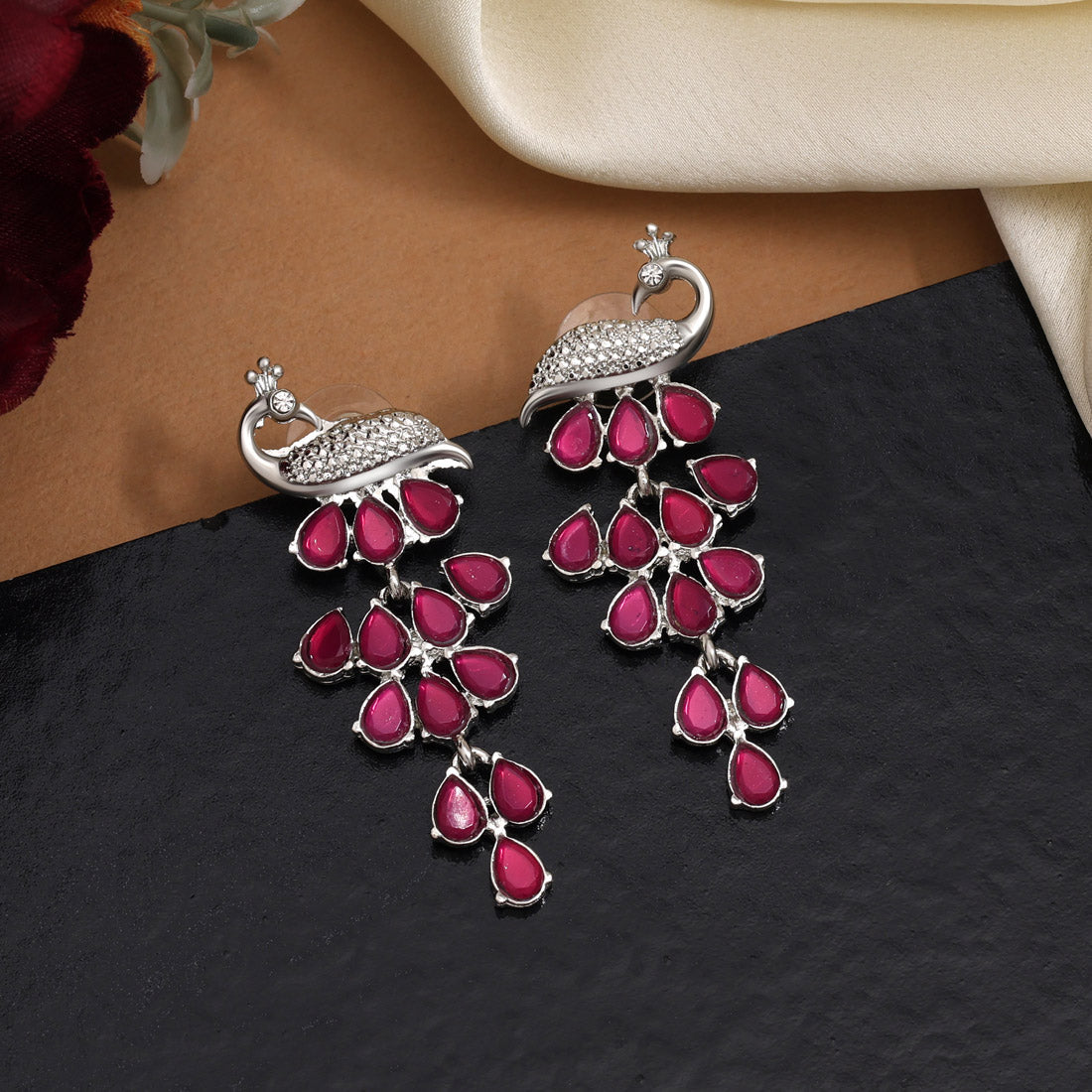 Rani Color Fashion Earrings That Enhance Beauty With Every Ethnic Attire Jewellery GetGlit