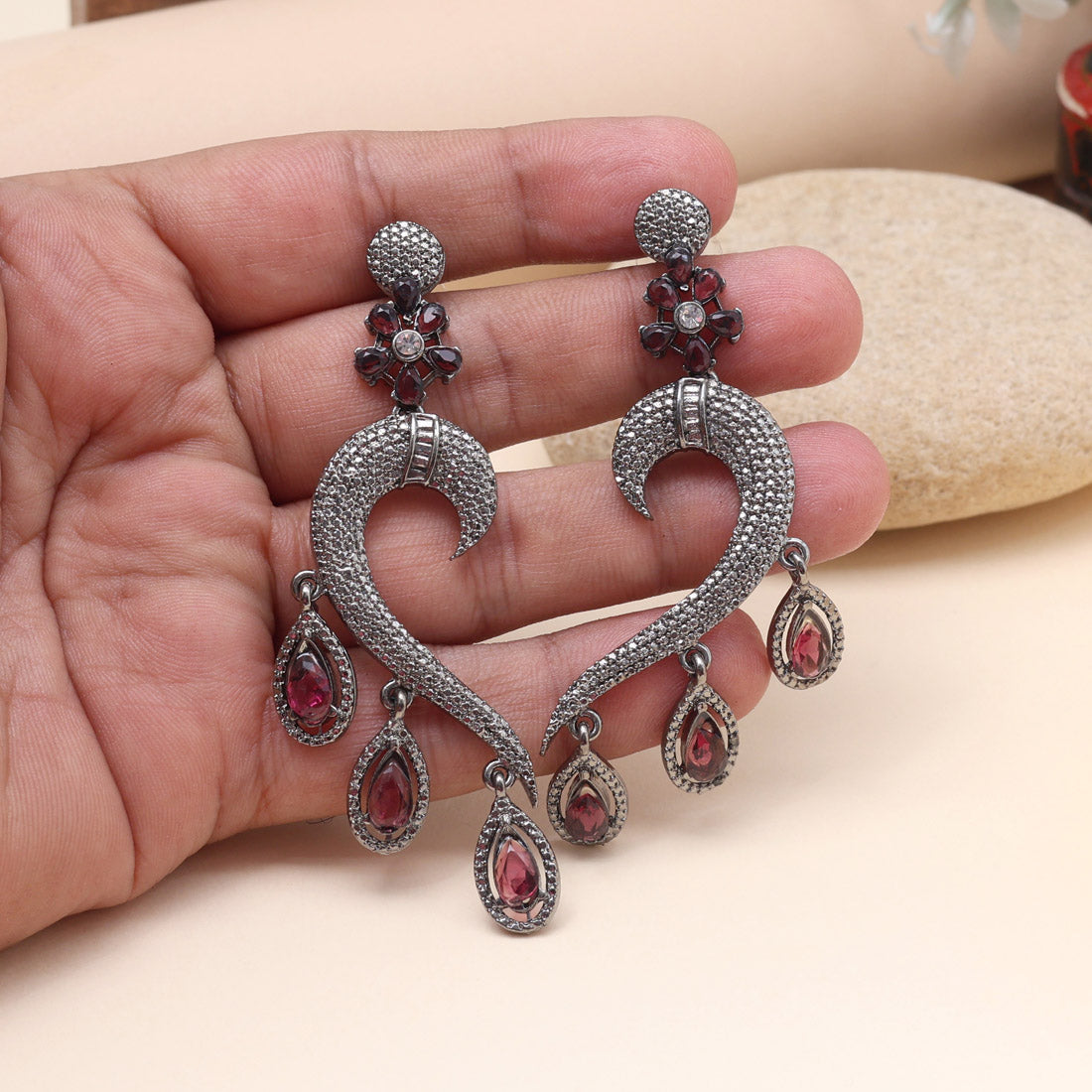 Magenta Color Fashion Earrings That Make Your Outfit Pop Instantly Jewellery GetGlit