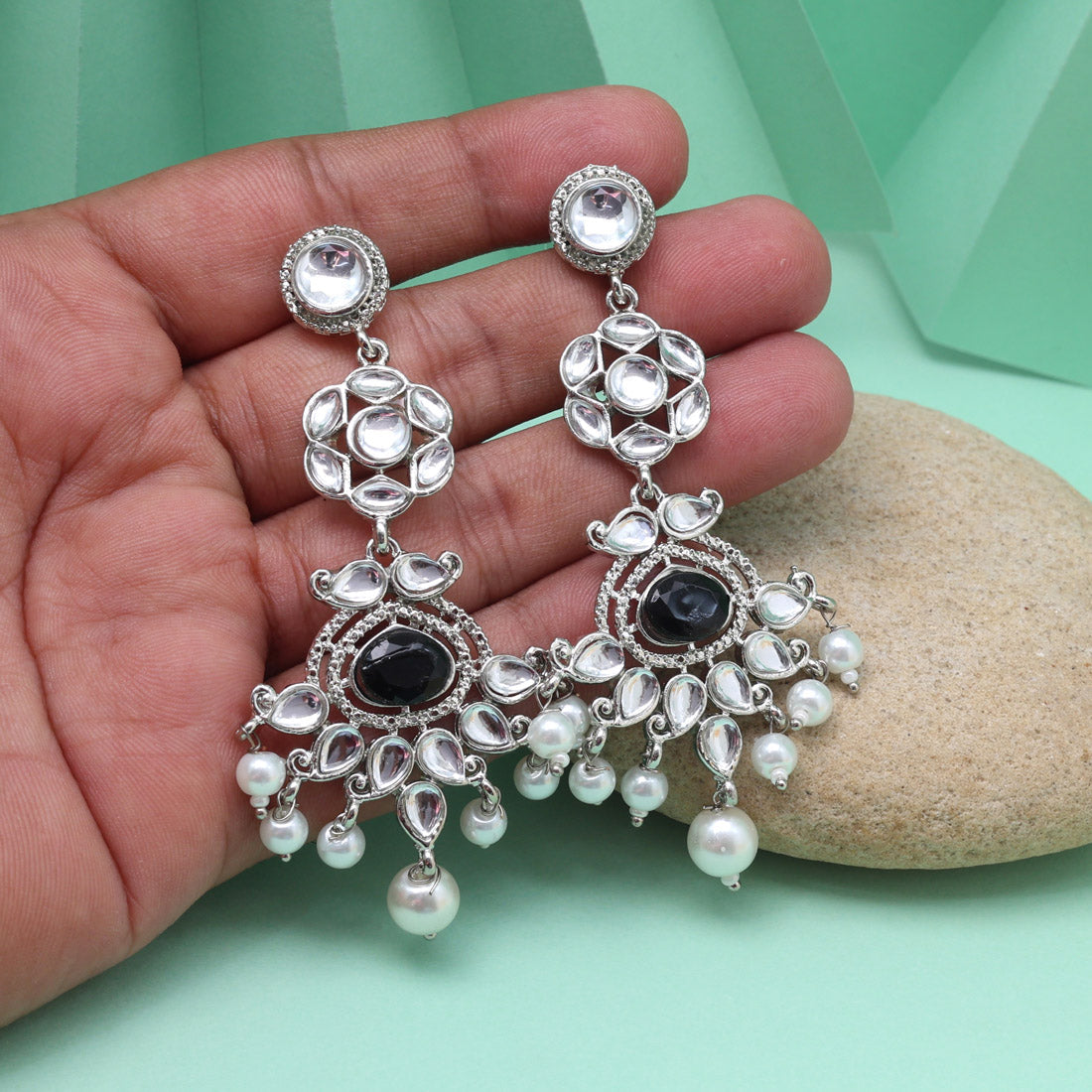 Black Color Fashion Earrings To Match Your Bold Monochrome Wardrobe Choices Jewellery GetGlit