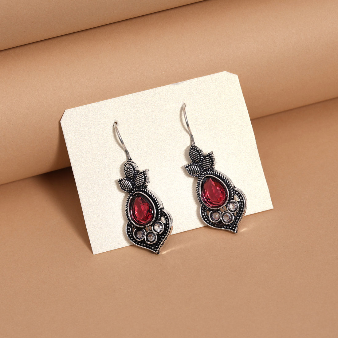 Assorted Color 11 Pairs Of Oxidised Earrings Jewellery GetGlit