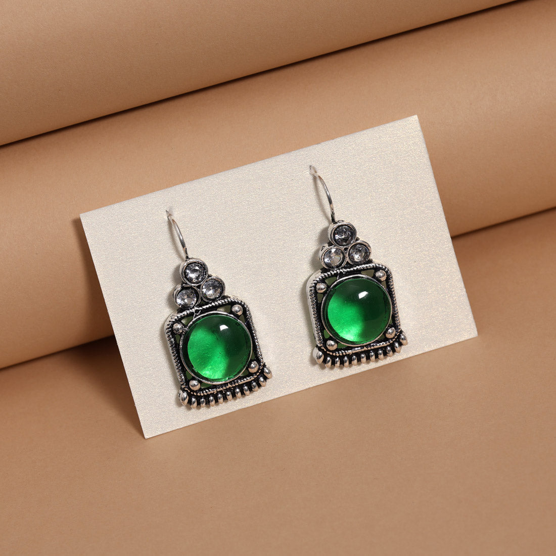 Assorted Color 5 Pairs Of Oxidised Earrings Jewellery GetGlit