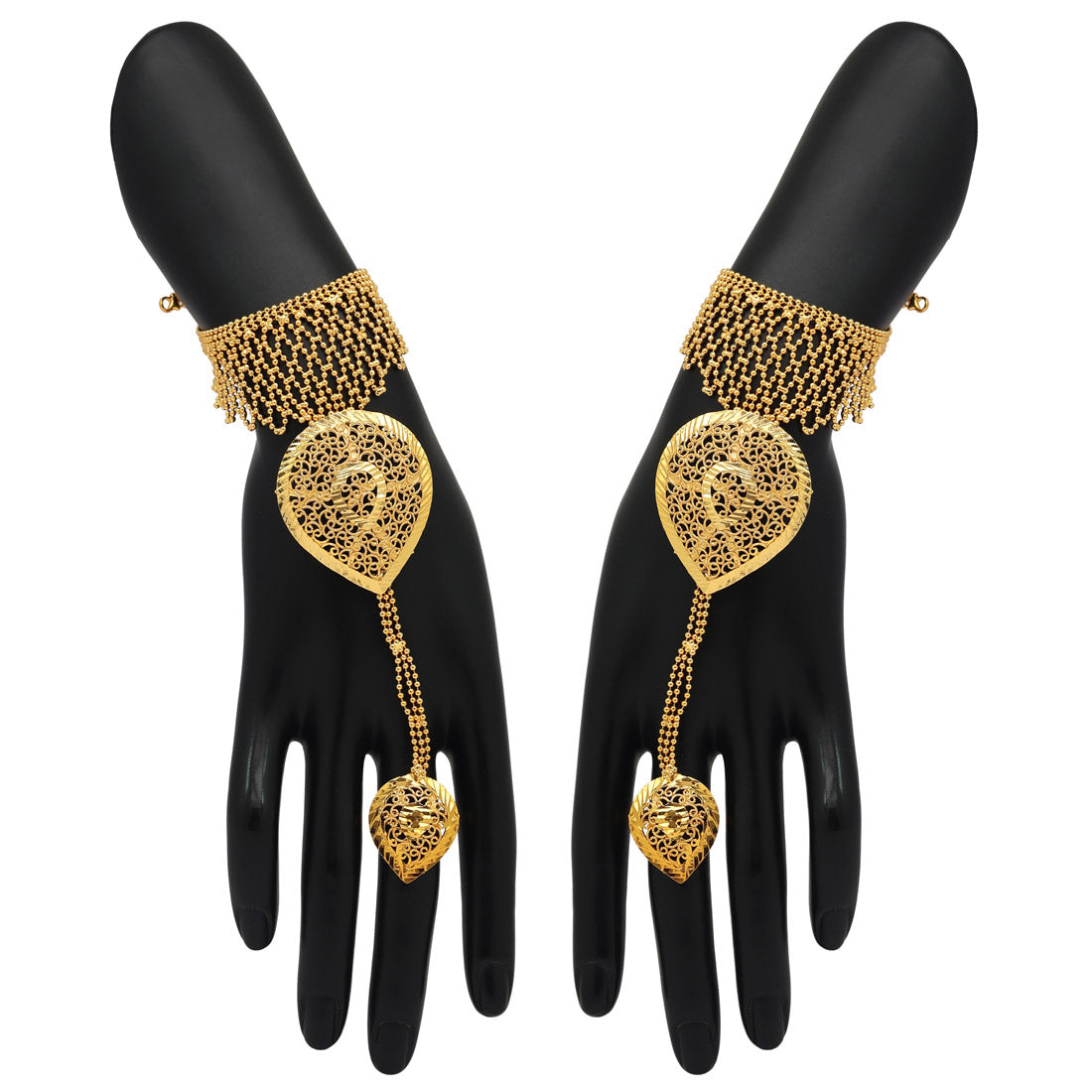 Gold Plated Hathphool Jewellery GlitStudio