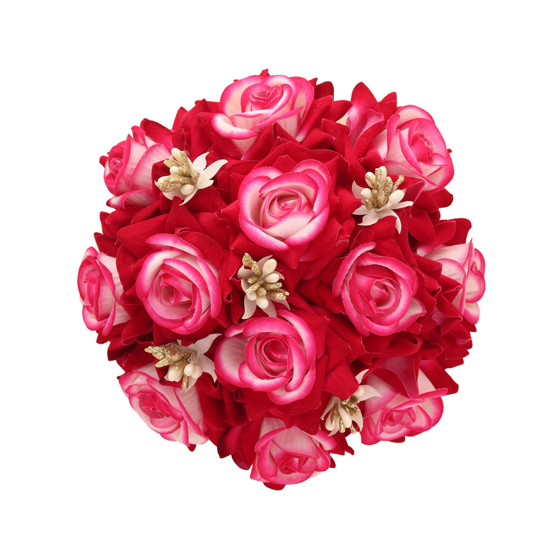 Rani Color Rose Flower Hair juda//Bun (HRP212RNI) Jewellery GetGlit