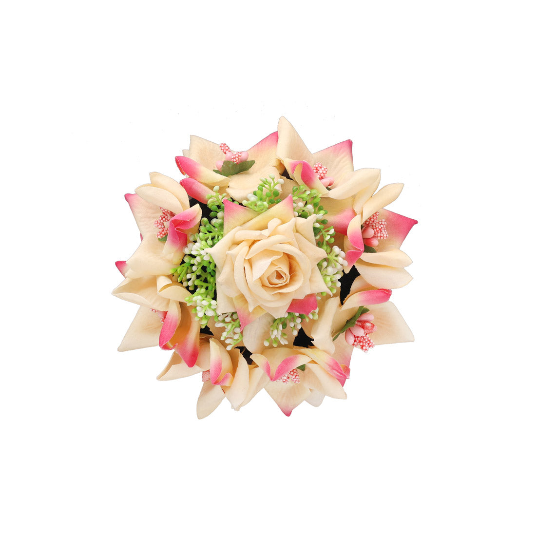 Peach Color Rose Flower Hair juda//Bun (HRP270PCH) Jewellery GetGlit