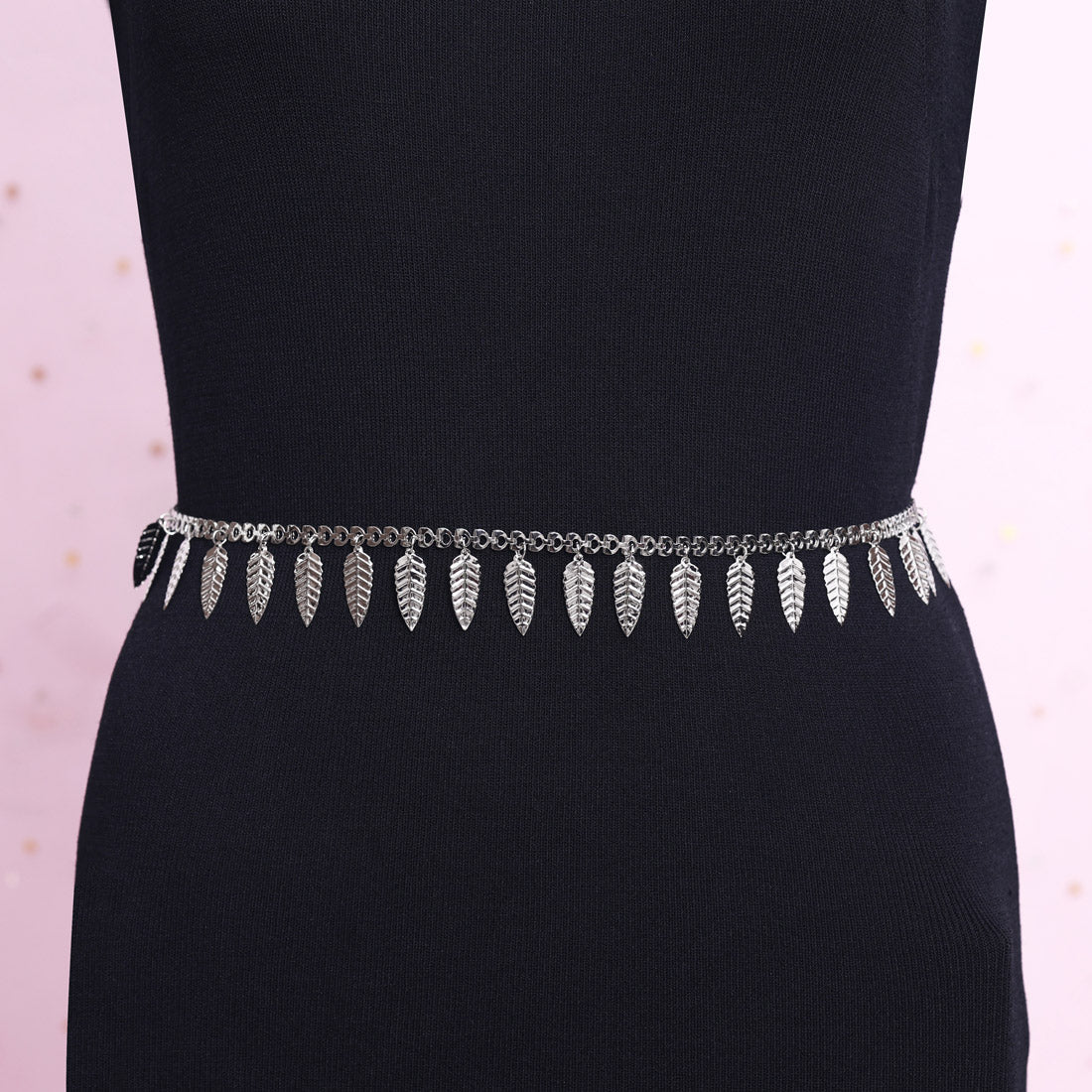 Silver Color Oxidised Kamarband (KMBND521SLV) Jewellery GetGlit