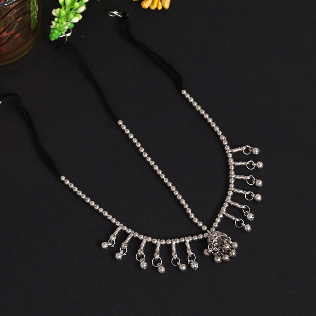 Silver Color Oxidised Matha Patti (MTP348SLV) Jewellery GetGlit