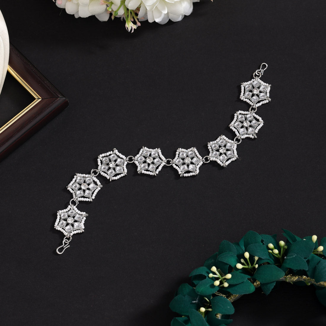 Silver Color Matha Patti Jewellery GetGlit