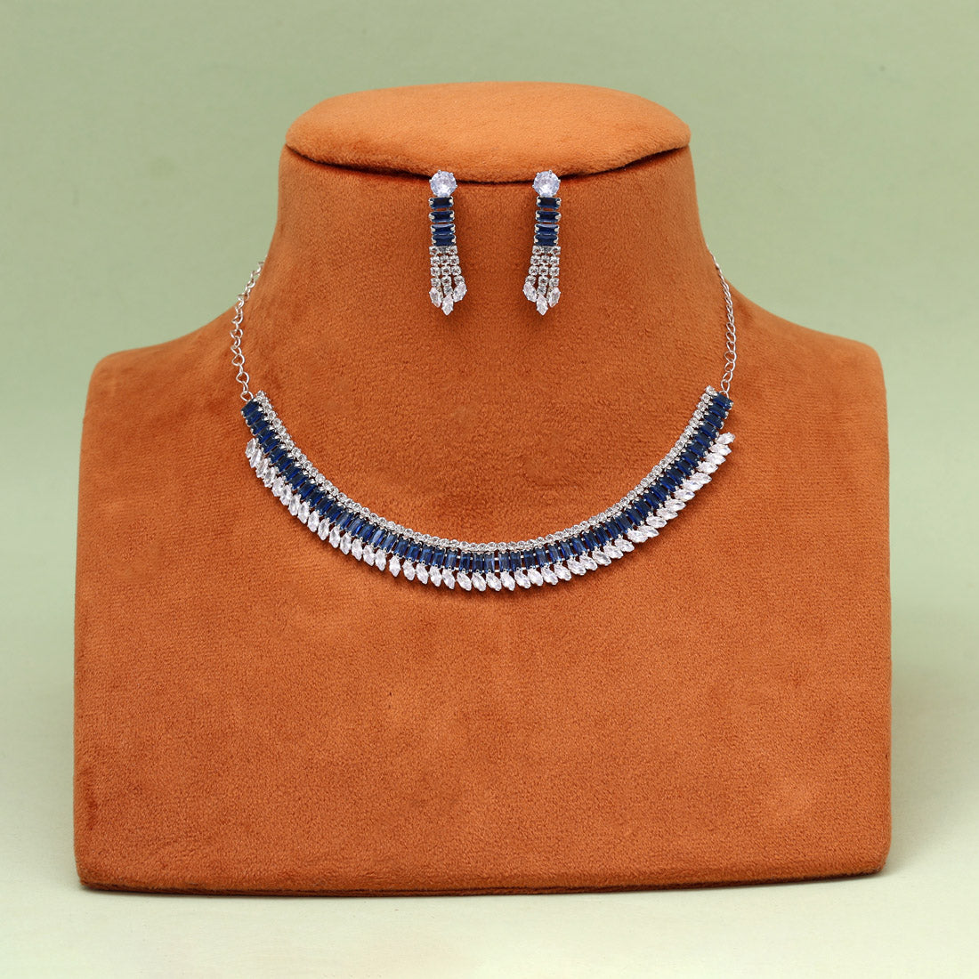 Blue Color Stone Necklace Set (STN231BLU) Jewellery GetGlit