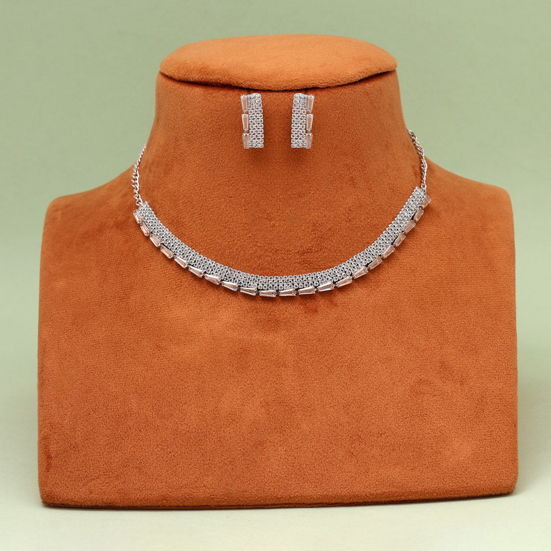 Gold Color Stone Necklace Set (STN239GLD) Jewellery GetGlit