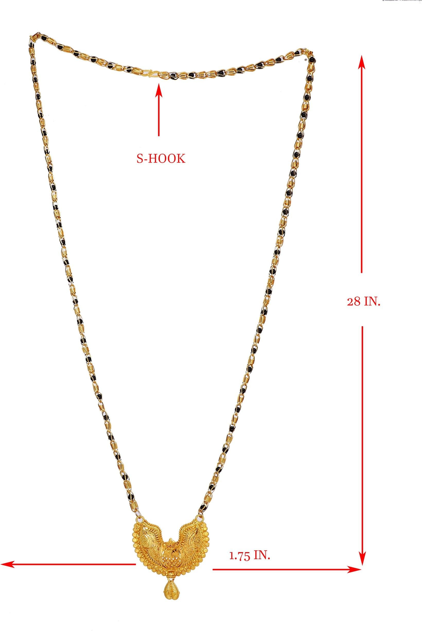 Stunning Gold Plated Mangalsutra Gold Plated Jewelley glitstudio   