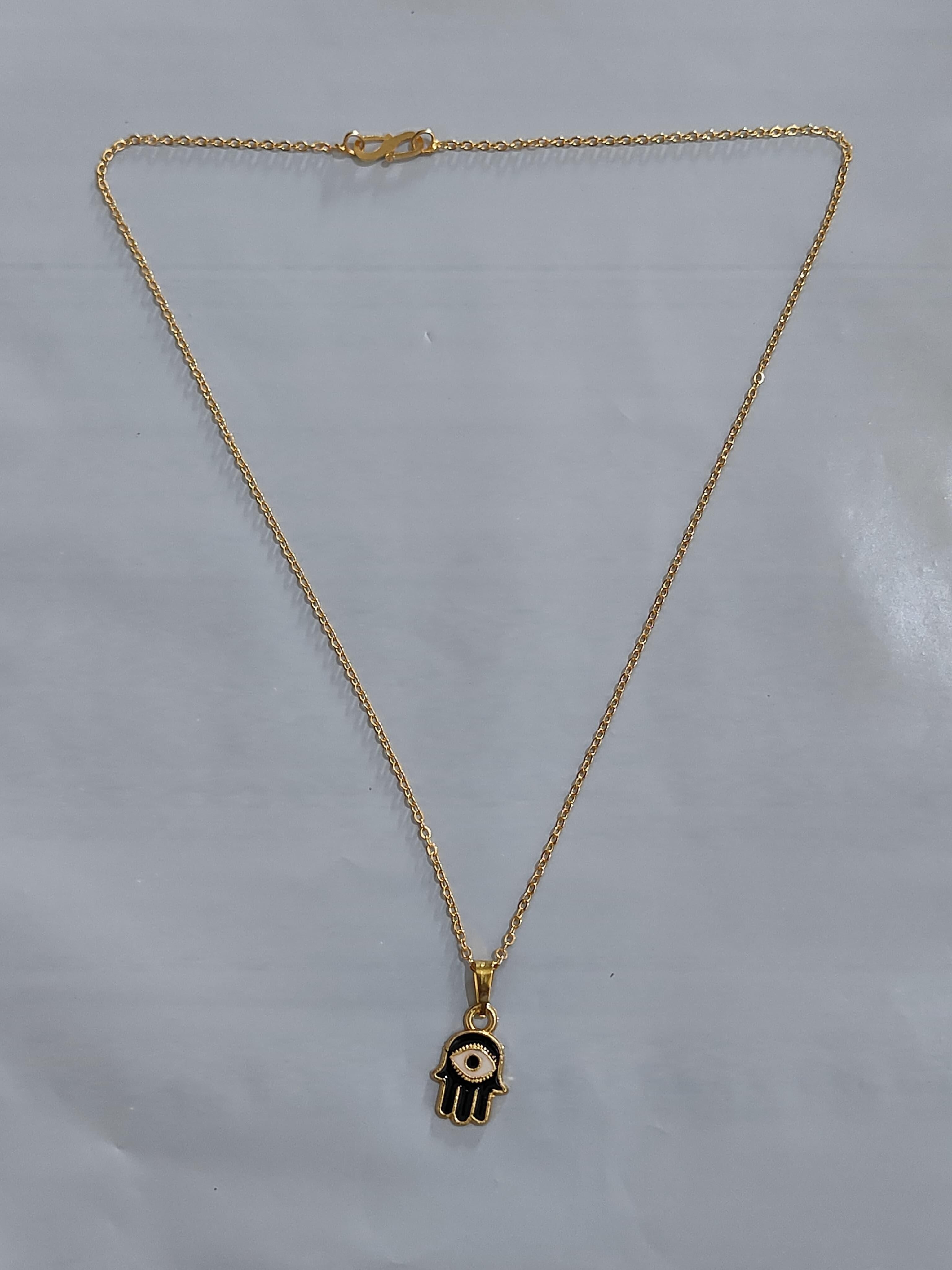 Embracing hand panja shape Pendant and chain for Girls glitstudio