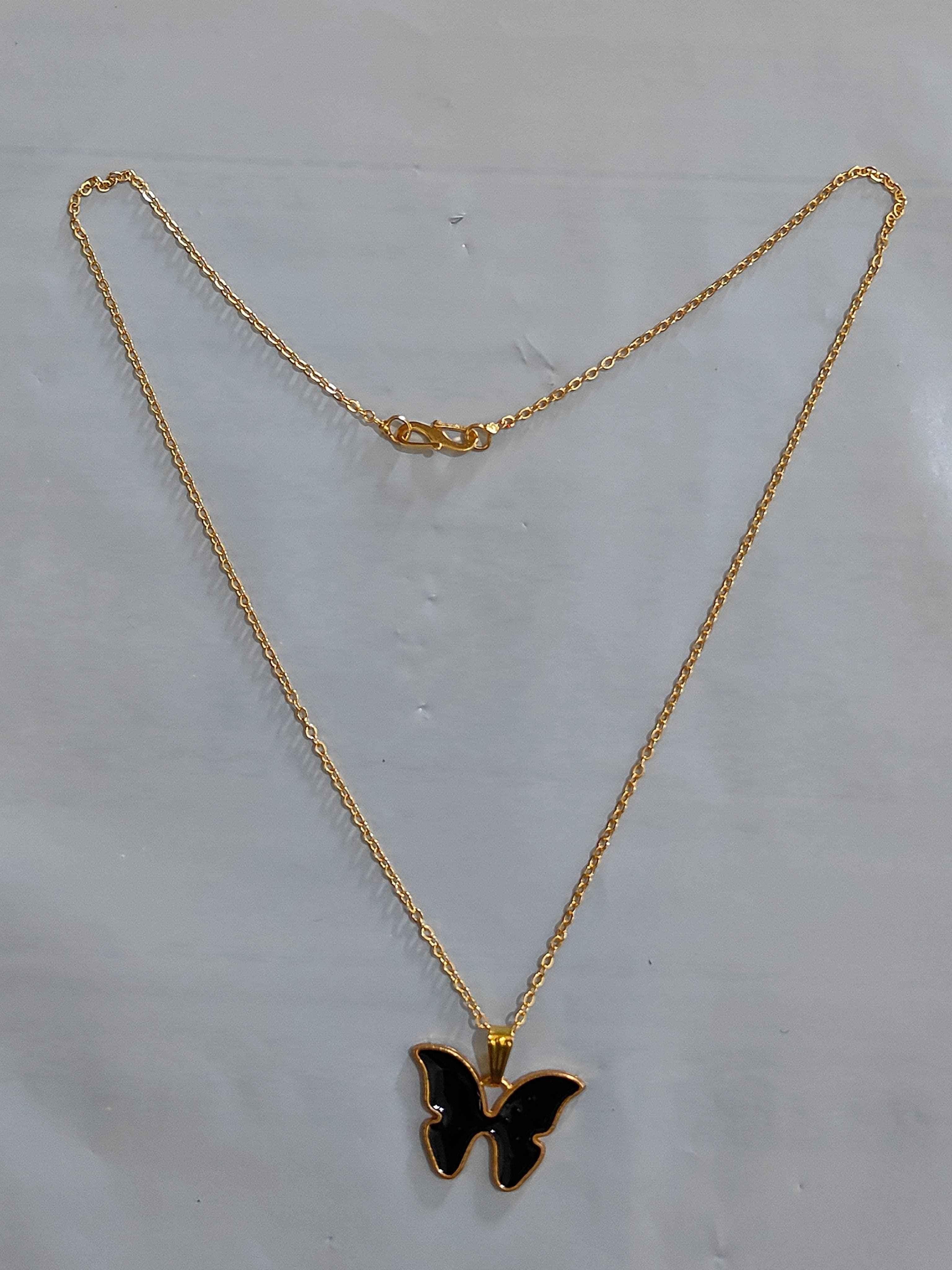 Cute Butterfly Pendant Necklace glitstudio