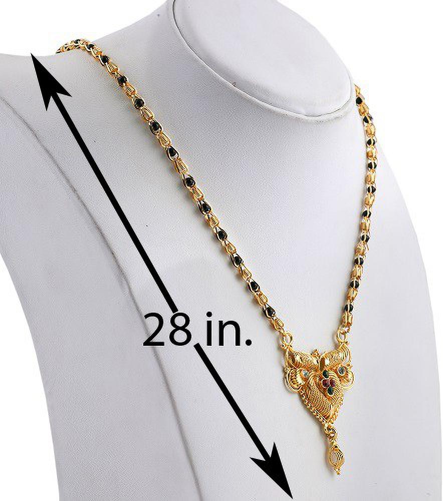 New Gold Plated Mangalsutra Gold Plated Jewelley glitstudio   