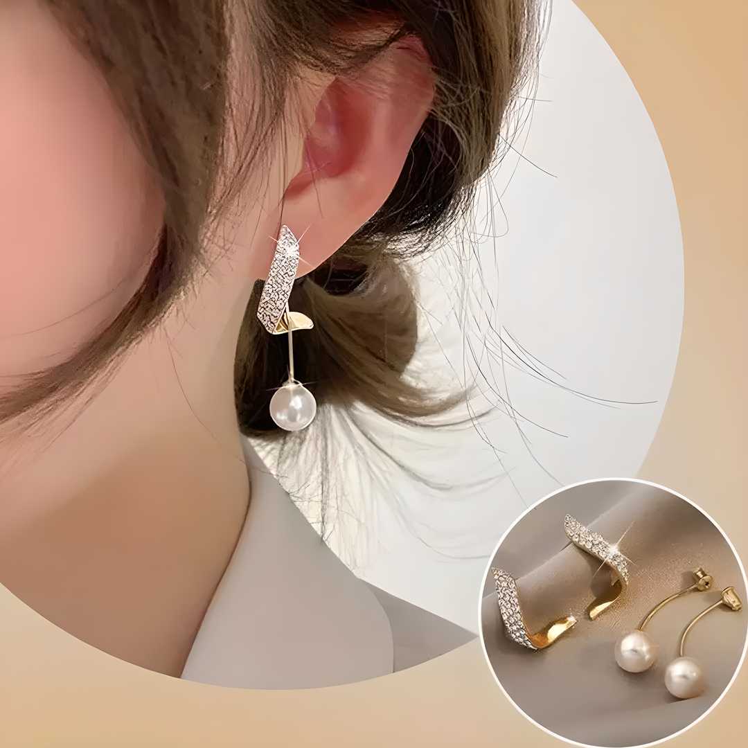 AVR JEWELS Korean Beautiful Pearl Wing Stud Earrings 2 Pcs/Set Studs glitstudio   