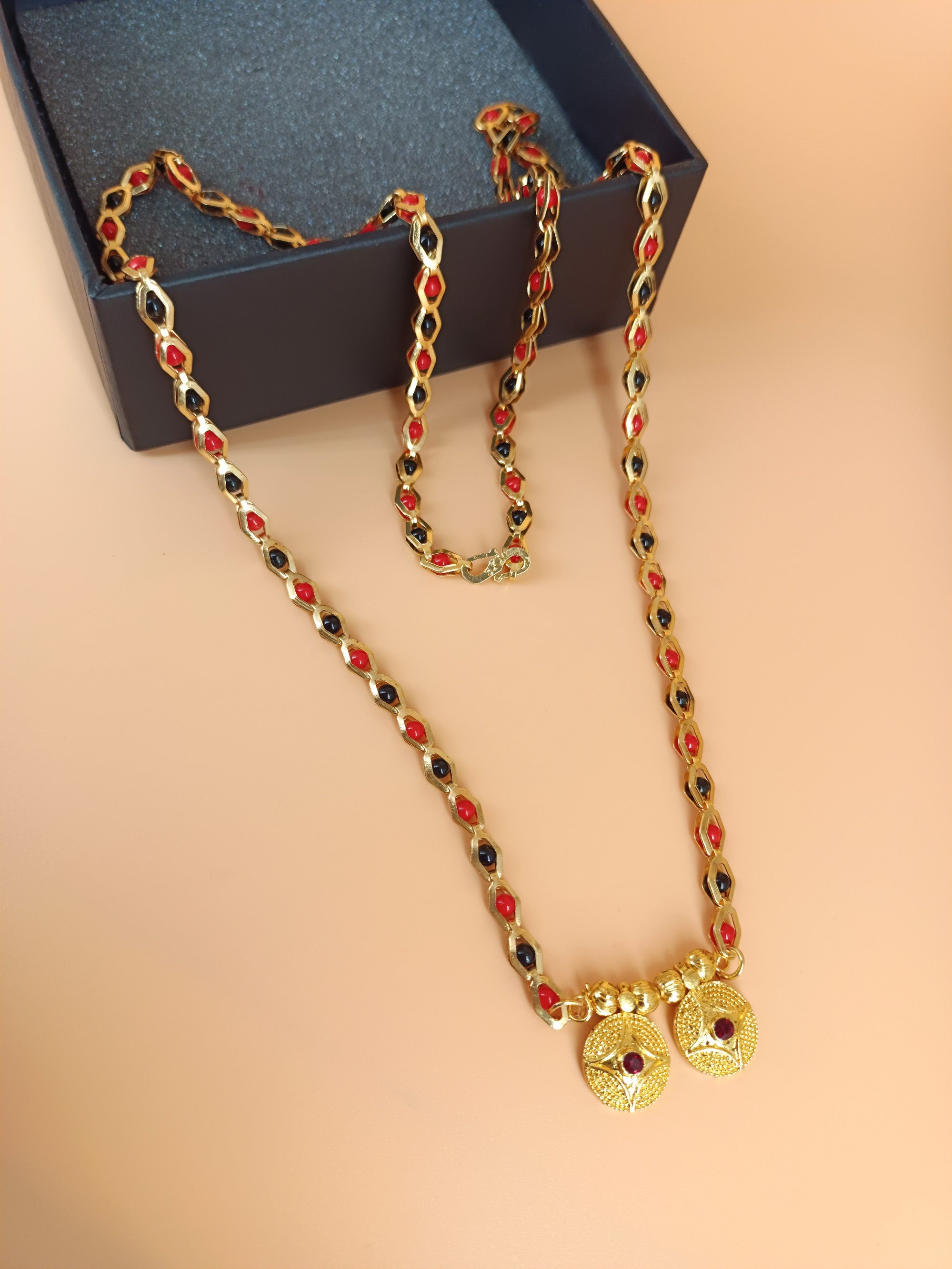 Beautiful Gold Plated Mangalsutra  glitstudio   