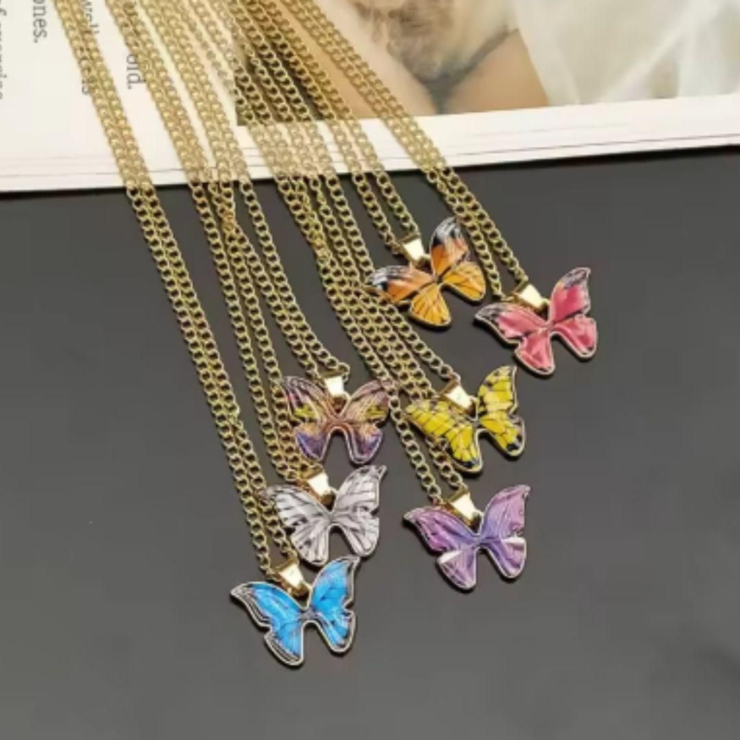 Cute Butterfly Pendant Necklace glitstudio