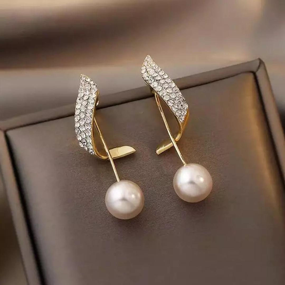 AVR JEWELS Korean Beautiful Pearl Wing Stud Earrings 2 Pcs/Set Studs glitstudio   