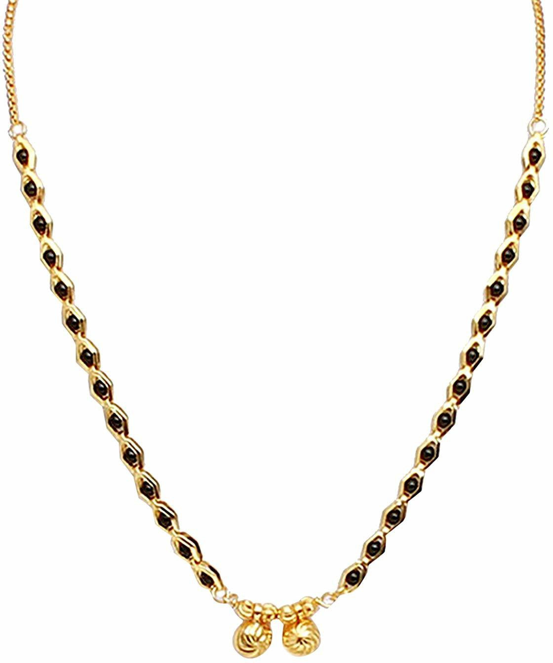 Pretty Gold Plated Mangalsutra Gold Plated Jewelley glitstudio   