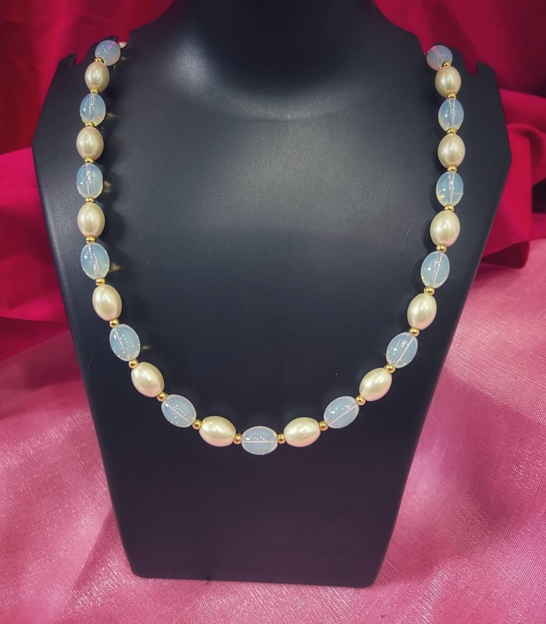 PD Enterprise MALA Pearl Gold Plated Necklace Gold Plated Jewelley Glitstudio   