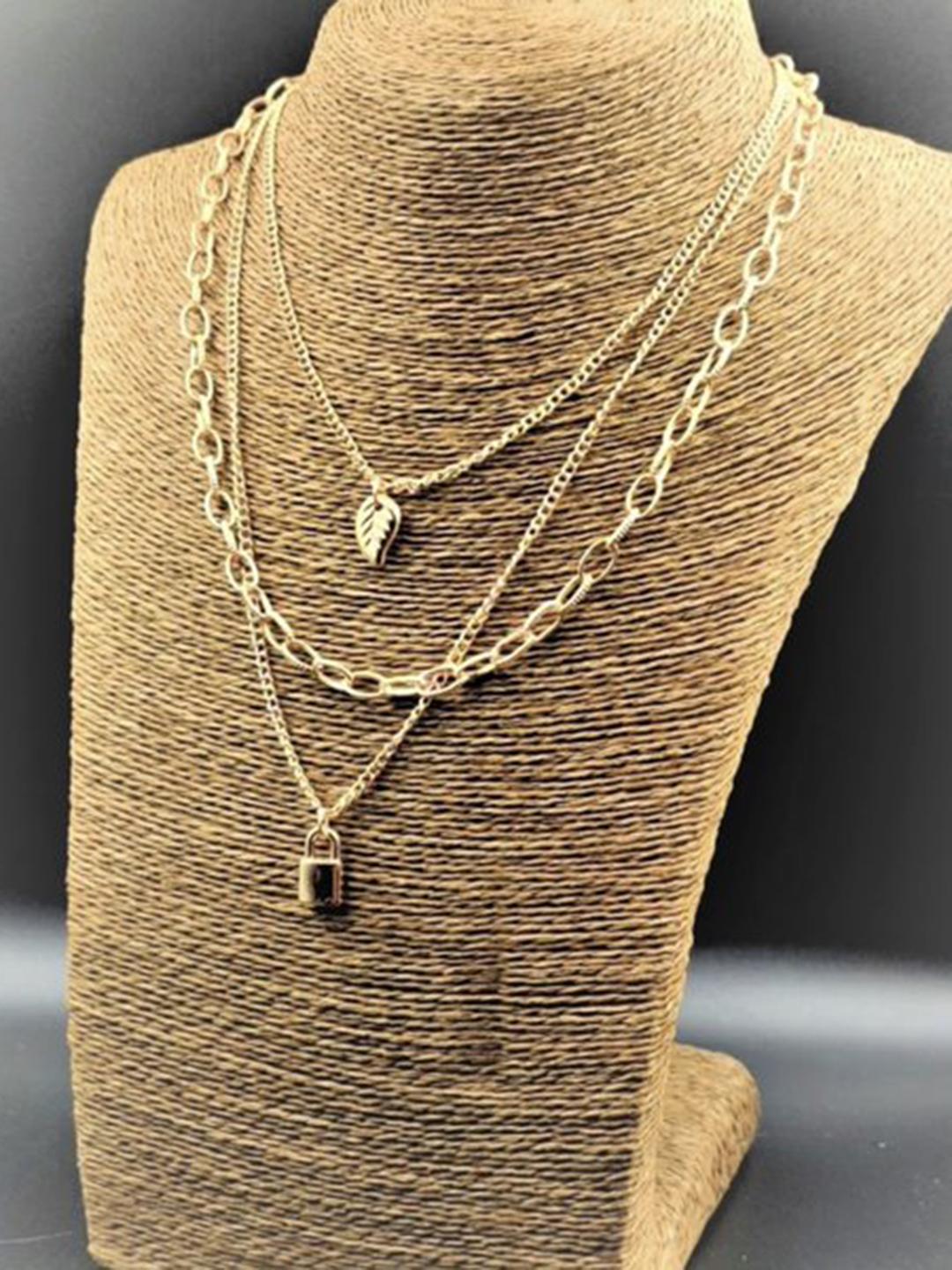 Gold Plated Stylish Necklace Gold Plated Jewelley glitstudio   