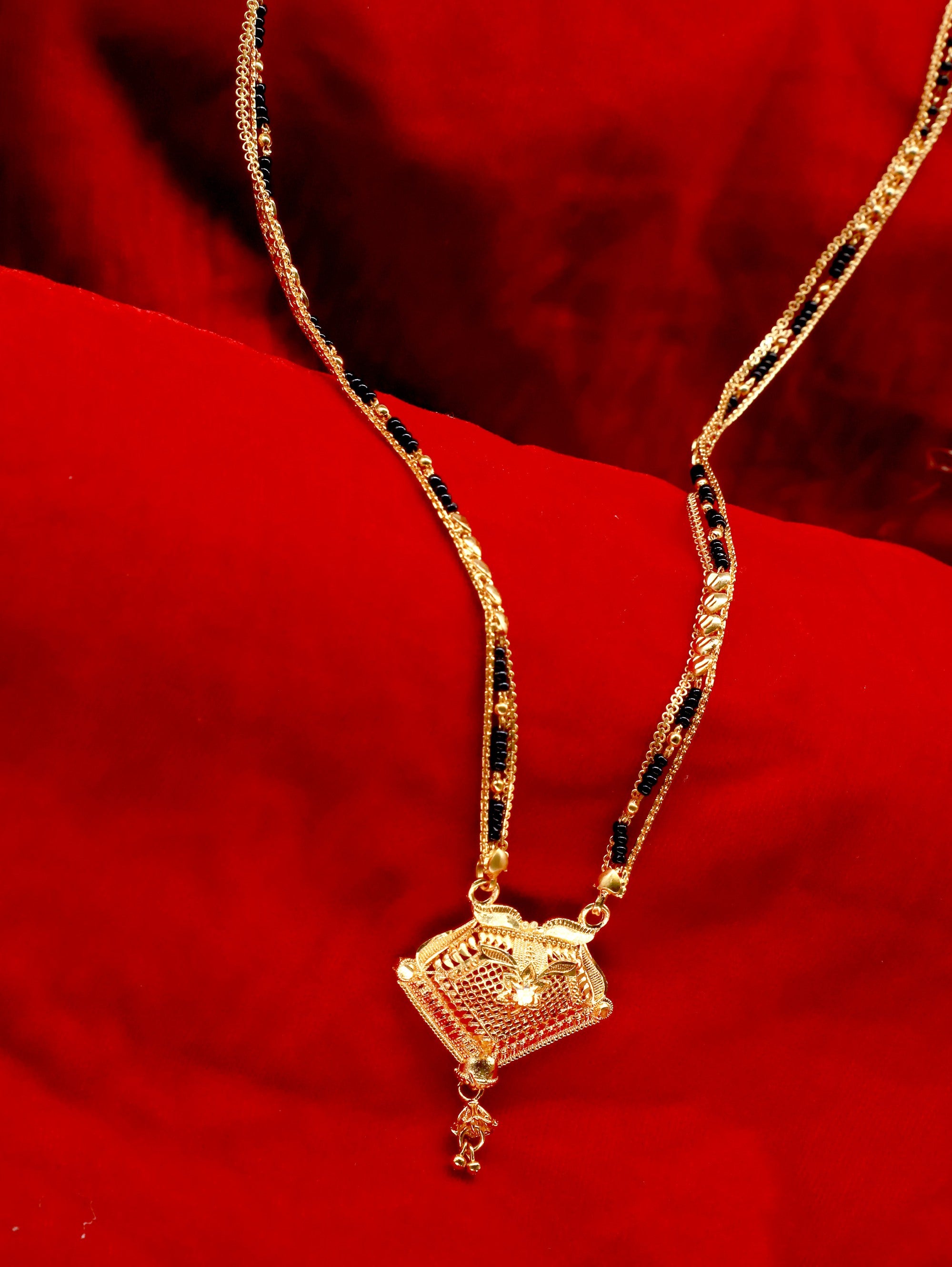 Beautiful Gold Plated Mangalsutra Gold Plated Jewelley glitstudio   