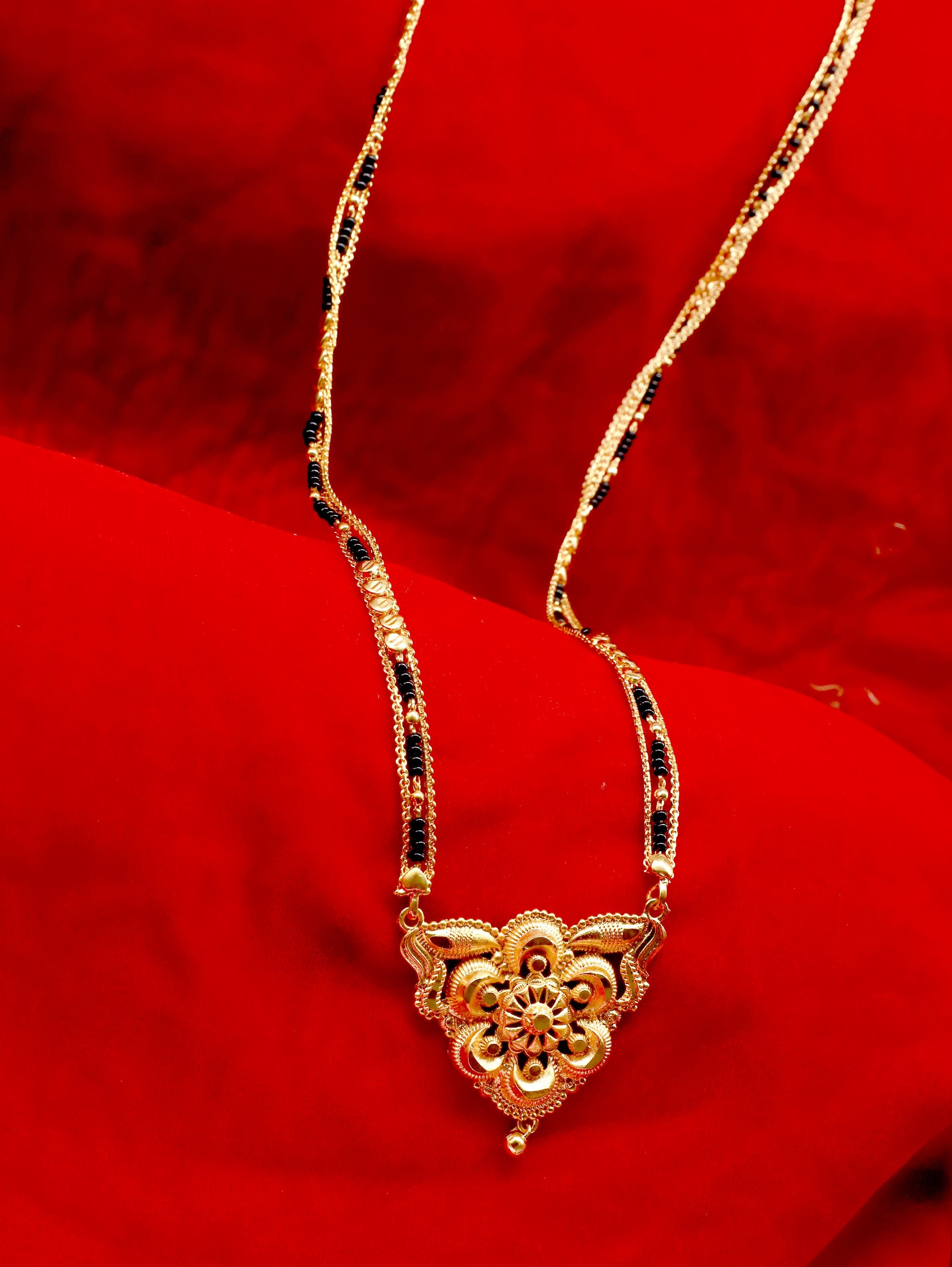 Attractive Gold Plated Mangalsutra Gold Plated Jewelley glitstudio   